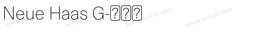 Neue Haas G字体转换